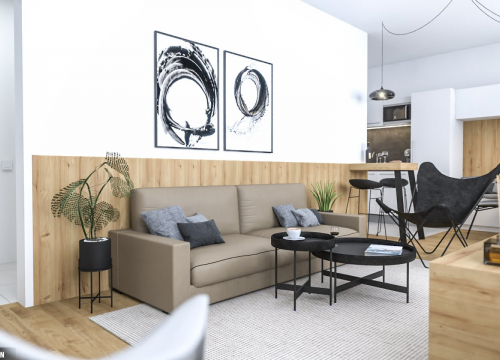 Realizace interiéru - Realizace interiéru obývacího pokoje Byt Brno - 2