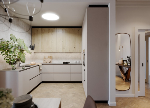 Návrh interiéru - Návrh interiéru kuchyně RD Přerov - 3
