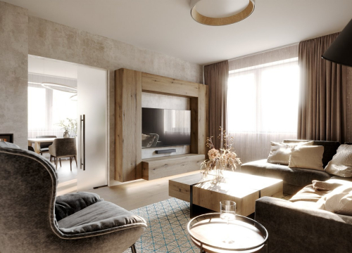 Návrh interiéru - Návrh interiéru obývacího pokoje RD Opatovice - 1